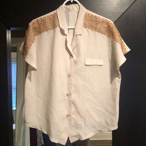 Ivory linen shirt
